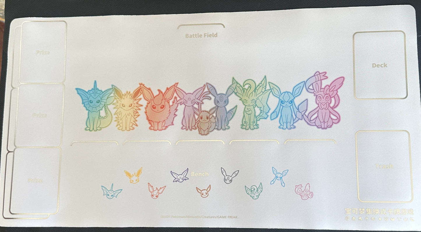 (Back Order) Eeveelution Playmat and Holder (Accessories)