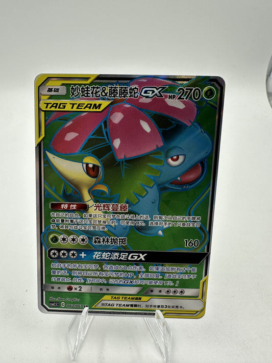 Venusaur & Snivy GX Full Art (Singles)